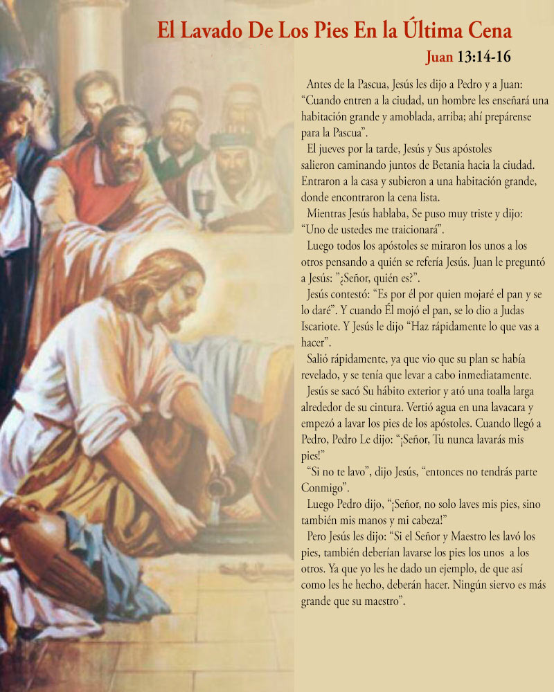 Jesus washing the feet of the apostles, said 'No servant is greater than his master.'