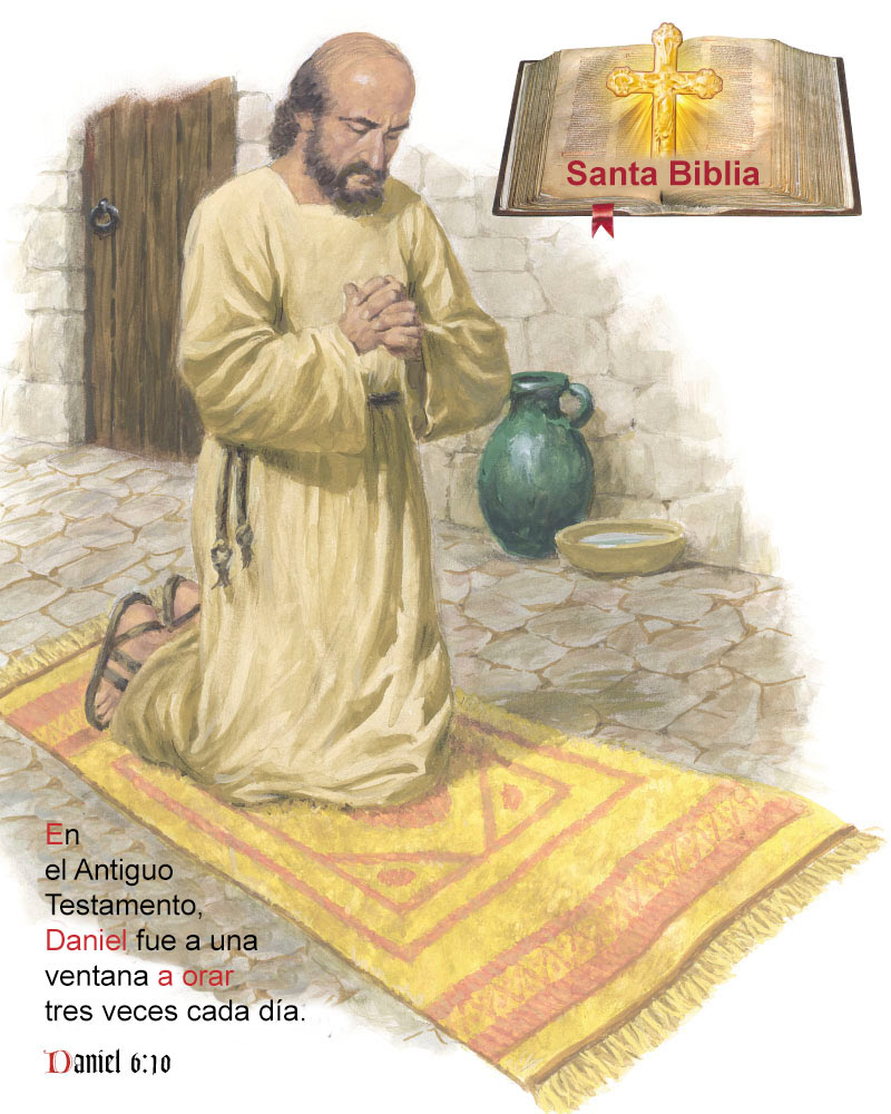 Daniel went to a window to pray three times each day. Daniel 6:10.